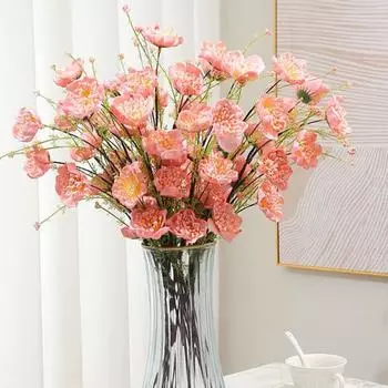8 шт. искусственные цветы 60 см искусственные цветы рододендрона пенопластовые цветы цветы азалии искусственные цветы для домашних столов свадебный декор кухни розовый
