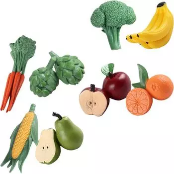 8 шт. искусственных растений, фруктов и овощей, модель кухонного декора, реалистичные поддельные растения 7x3.5x2cm