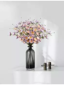 8 шт. искусственный цветок из пенопласта, букет искусственных цветов рододендрона для украшения центра стола дома, кухни, свадьбы розовый