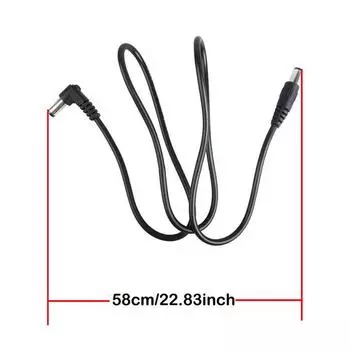 8 шт. кабель постоянного тока для гитарной педали эффектов патч провод питания/шнур 60 см черный размер 2,1 мм