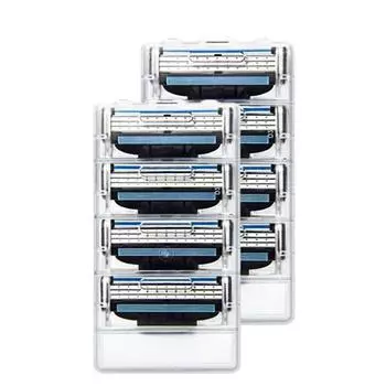 8 шт., кассеты для бритья для мужчин, картридж для бритья, 3 лезвия для бритвы