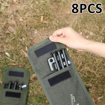 8 шт. Колья для палаток, колышки для земли, легкие сверхмощные стальные металлические колышки для Length 20cm