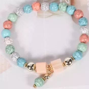 8 шт./компл. эластичная веревка, многослойные женские браслеты, изысканные женские браслеты в богемном стиле с бусинами ручной работы, ювелирные аксессуары