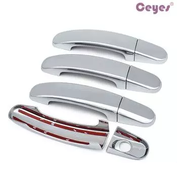 8 шт./компл., автомобильный Стайлинг, хромированная дверная ручка, накладка для Ford Focus MK2 2005-2013 Focus 3 MK3 2012-2015 8PCS/SET серебряный