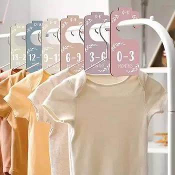 8 шт./компл. деревянные разделители для детского шкафа для новорожденных до 24 месяцев одежда для малышей