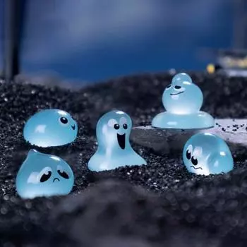 8 шт./компл. фигурка водяного духа светящаяся мини водяной эльф орнамент миниатюрный мультяшный капля воды