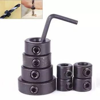 8 шт./компл., метрическое сверло, ограничитель глубины вала вала, деревообрабатывающее сверло, ограниченное кольцевое кольцо