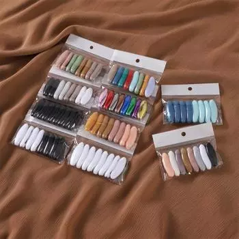 8 шт./компл. Новая однотонная пластиковая брошь-игла для элегантной фиксации шарфа, хиджаба, брошь для шарфа, аксессуар для ребенка