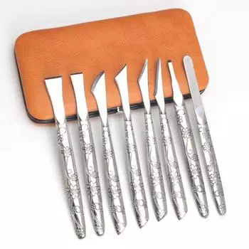 8 шт./компл. Нож для резки кожи с острой ручкой, инструмент для ручного творчества по коже