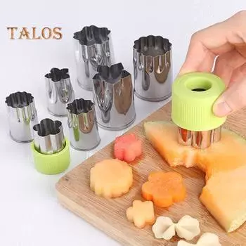 8 шт./компл. овощерезка, анти-деформация, выпекание, гладкий край, легкий торт, тиснение, кухонный инструмент D