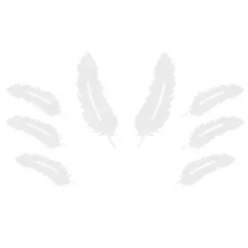 8 шт./компл. перо форма зеркало DIY декоративная наклейка на стену гостиная домашний декор чёрный