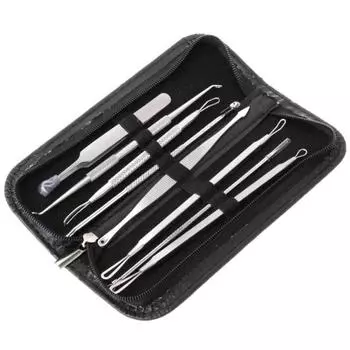 8 шт./компл. пинцет для удаления черных точек, прыщей, пятен, зажим для чистки лица