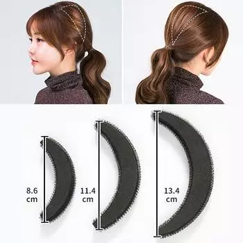 8 шт./компл., пушистая губка для волос, основа для укладки волос, вставка для волос, губка-зажим для волос