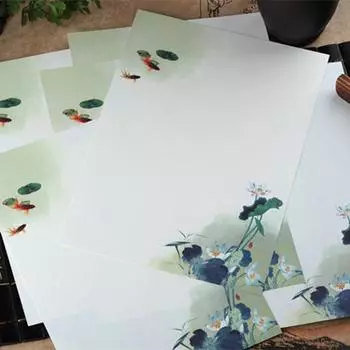 8 шт./компл. ретро крафт-бумага блокнот для писем, канцелярские принадлежности для письма, романтическая заметка, крафт-бумага, бумага для рисования, школьные канцелярские принадлежности 26*18.5cm