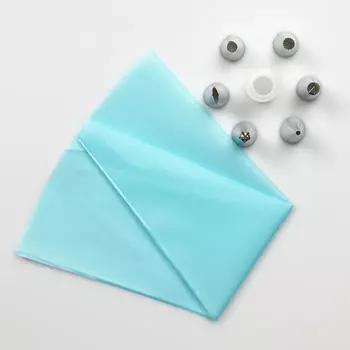 8 шт./компл., силиконовые кухонные аксессуары, глазурь, крем, кондитерский мешок + 6 насадок из нержавеющей стали, набор насадок для украшения торта «сделай сам», набор