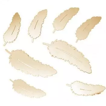 8 шт./компл. современные перья акриловые зеркальные настенные художественные наклейки для дома золотой
