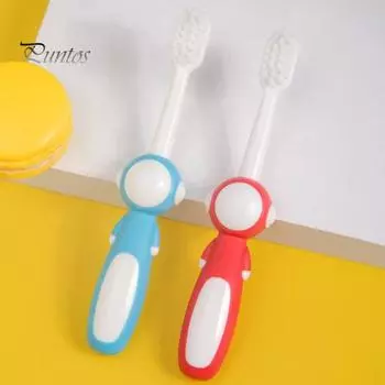 8 шт./компл. удобные пищевые экологически чистые детские зубные щетки милые детские зубные щетки с мягкой щетиной для домашнего использования 1 Set