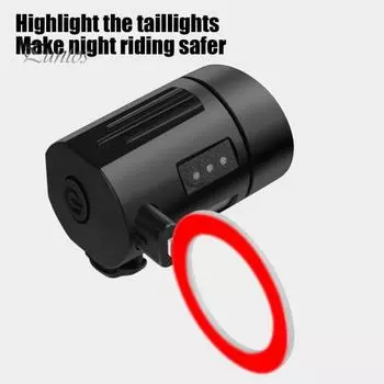 8 шт./компл. задний фонарь для велосипеда с 7 съемными ламповыми планками Type-C перезаряжаемый задний фонарь для шоссейного горного велосипеда для ночной езды на велосипеде с предупреждением о безопасности Sets