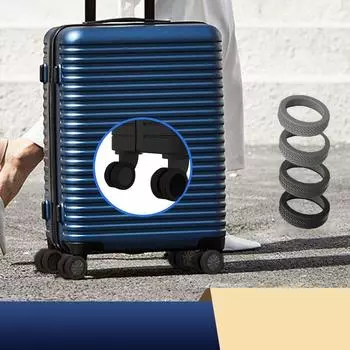 8 шт./компл. защита колес для багажа силиконовые аксессуары для багажа чехол на колеса для большинства багажа уменьшает шум для дорожного багажа Sui чёрный