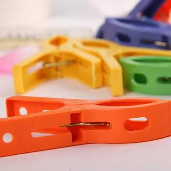 8 шт./компл. зажимы для вешалок, большой пластиковый ветрозащитный пружинный зажим для пляжных полотенец, одежды 8pcs