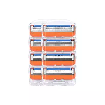 8 шт./комплект лезвий для бритвы для мужчин 5 слоев уход за лицом бритвенные кассеты лезвия для бритья