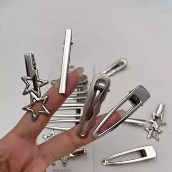 8 шт. / комплект металлических заколок для волос для женщин и девочек, заколка-утконос, индивидуальная челка, головной убор, заколка для волос, аксессуары для укладки