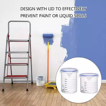 8 шт. контейнеров для краски с шариком для смешивания из нержавеющей стали, герметичные контейнеры для краски для подкраски B