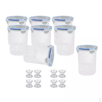 8 шт. Контейнеры для краски, стаканчики для хранения с шариком для смешивания из нержавеющей стали, прочные, 1000 мл, сенсорные