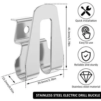 8 шт. Крючки для крепления на ремень для электродрели, стойка для хранения, аксессуары для электроинструментов Makita/Bosch/Dewalt/Milwaukee/Ryobi/Worx