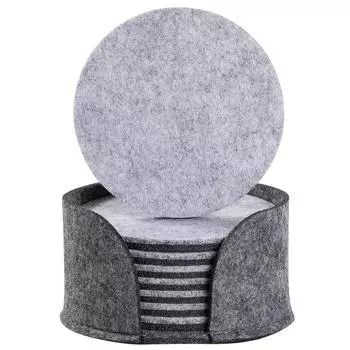 8 шт., круглая жаропрочная чаша, противоскользящие подставки для чашек, коврик для дома