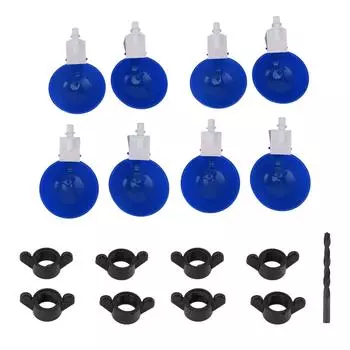 8 шт. куриных чашек для воды, большая автоматическая куриная чашка для воды, универсальная сгущенная курица синий