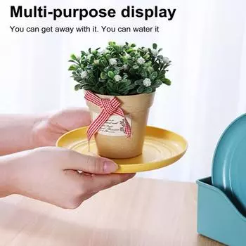 8 шт. легкие пластиковые тарелки, небьющиеся многоразовые обеденные тарелки, которые можно мыть в посудомоечной машине, красочные тарелки для кухни, повседневные тарелки для кемпинга Square синий