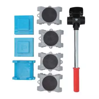 8 шт., легко перемещающиеся колеса с вращением на 360 градусов, комплект мебельных направляющих для тяжелых грузов, мебель синий