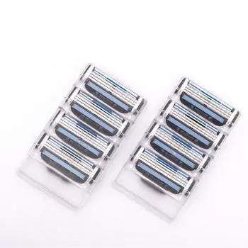 8 шт. лезвия для бритья для мужчин, 3-слойные лезвия, кассета для бритья на 3 сменных верха 8 pcs