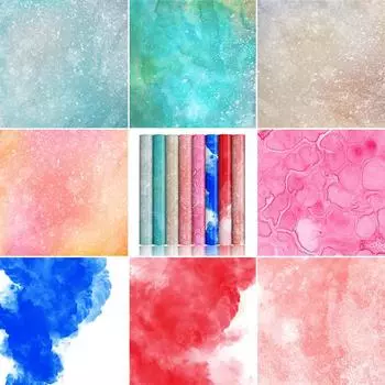 8 шт. листов для переноса чернил, термосублимационная бумага, мраморная акварельная переводная пленка для кружек, пресс для переноса чернил на футболки 30.5x30.5CM