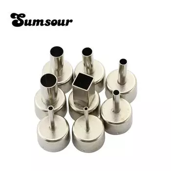 8 шт./лот, 3 мм, 4 мм, 5 мм, 6 мм, 8 мм, 10 мм, 12 мм, диаметр, 858 серия, воздушная насадка BGA для Saike ATTEN, насадка для горячего воздуха