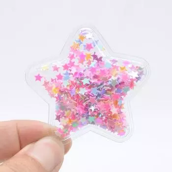 8 шт./лот 50 мм прозрачные звезды нашивки аппликации DIY ремесла Flatback орнамент для скрапбукинга аксессуары разноцветный
