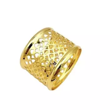 8 шт./лот Новое полое кольцо для салфеток из сплава, кнопка для салфеток, праздничное кольцо для салфеток, украшение для рабочего стола золотой