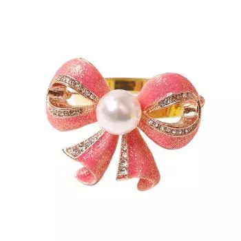 8 шт./лот Новое жемчужно-розовое кольцо для салфеток из сплава кольцо для салфеток бабочка свадебное торжество украшение рабочего стола