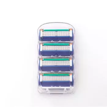 8 шт./лот, отличные 5-слойные лезвия для бритья, совместимые с Gillettee Fusione для мужчин, уход за лицом