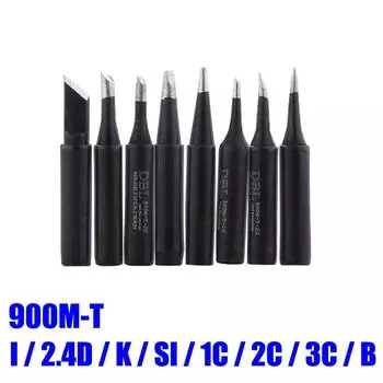 8 шт./лот, жало для бессвинцовой пайки 900M-TI 900M-TK 900M-TB для паяльной станции 936 8in1