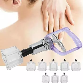 8 шт. Love Star круглые пластиковые банки для вакуумной терапии, устройство для баночного массажа, набор банок для массажа