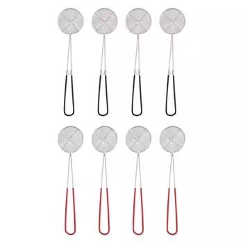 8 шт. ложки-ситечко для горячих горшков, сетка из нержавеющей стали, шумовка, совка с ручкой для дома