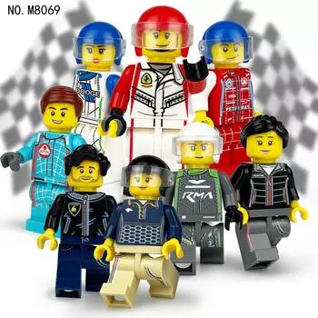 8 шт. M8069 City Pro Series, куклы-драйверы, блоки, сращивание персонажей, куклы, детские игрушки