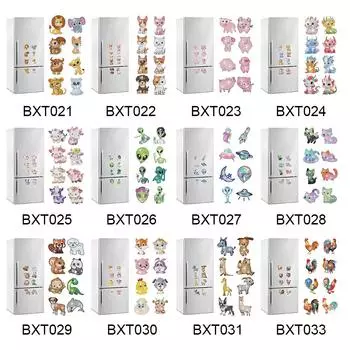 8 шт. магнит на холодильник с алмазным искусством Alien, специальная форма, для взрослых и детей, начинающих BXT024