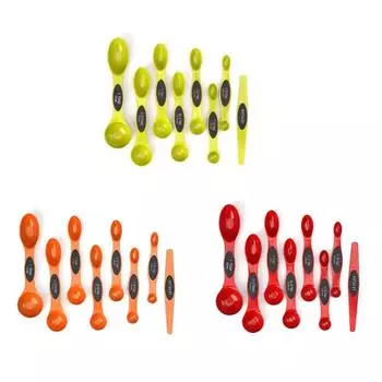 8 шт. Магнитная присоска с двумя головками для выпечки, мерная ложка для кухни, измерение сухих жидких ингредиентов, защита от ржавчины оранжевый