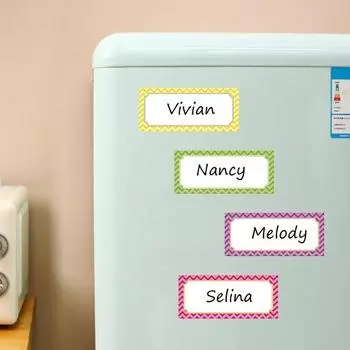 8 шт. магнитные бейджи стираемые, против царапин, прямоугольные, универсальные, маркировка имени, магниты для сухого стирания, офисные принадлежности разноцветный