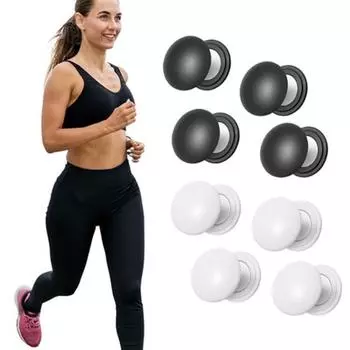 8 шт. магнитных держателей для стартовых номеров, держателей для стартовых номеров, зажимов для фиксации беговых номеров белый