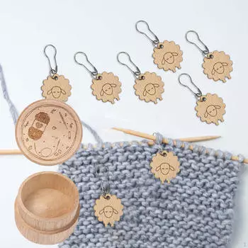 8 шт. маркеры для вязания петель в форме животных, многоразовый футляр для хранения ручной работы, гладкий вязаный крючком