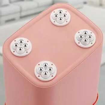 8 шт. Мебельные полозья, роликовые колеса, прочная несущая устойчивая треугольная структура, свободное вращение на 360 градусов, ролики для бытовой техники A чёрный